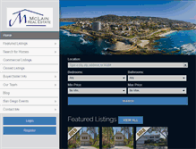 Tablet Screenshot of mclainrealestate.com